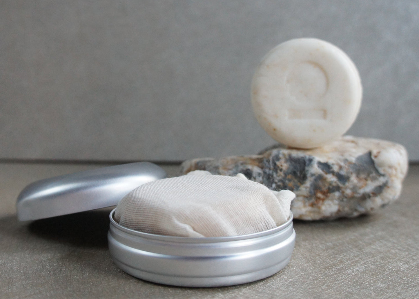 Shea & Oatmeal Shampoo Bar In Travel Tin
