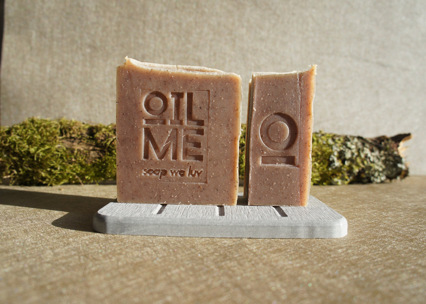 Coffee Scrub Soap Bar In Travel Tin