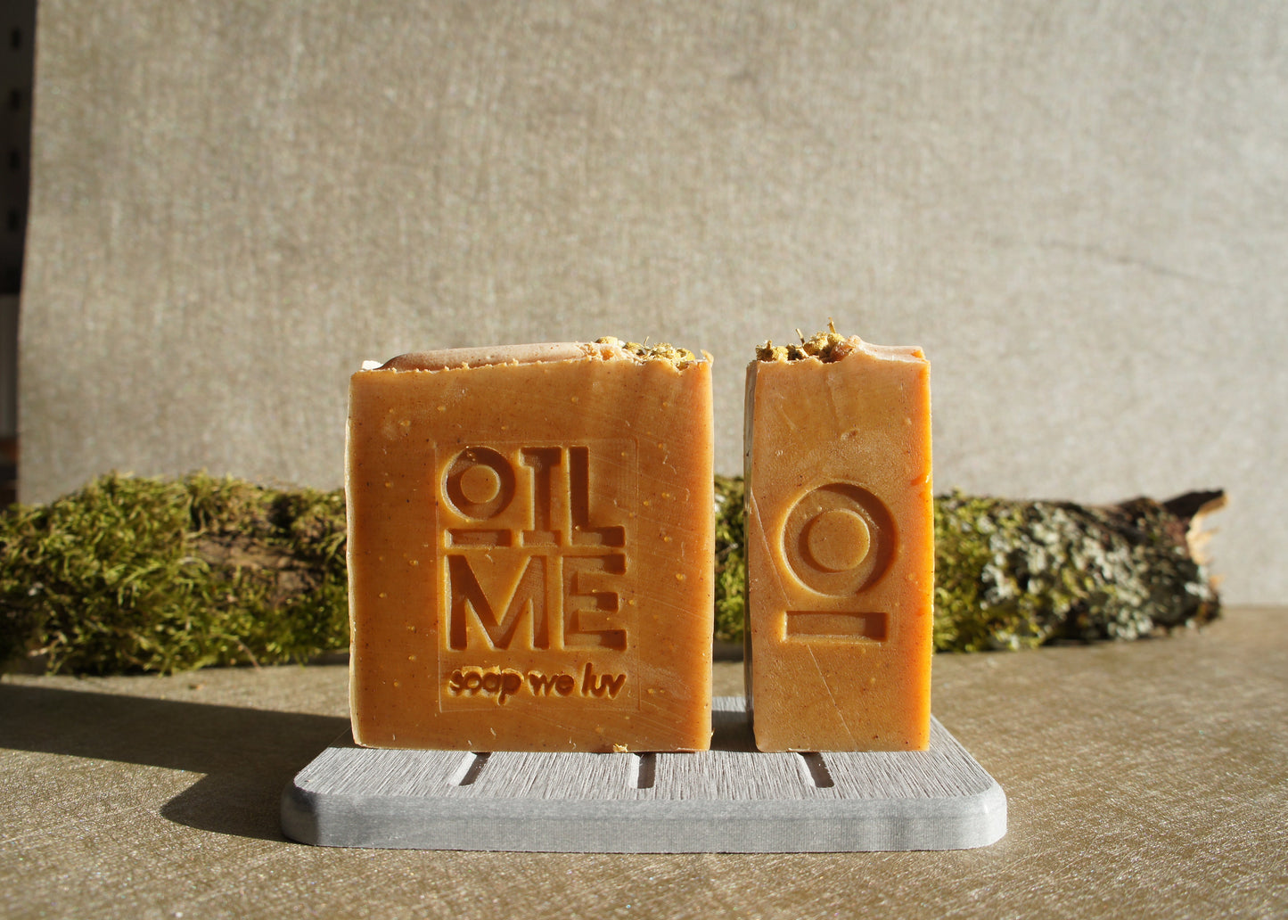 Patchouli & Lavender Turmeric Soap In Travel Tin